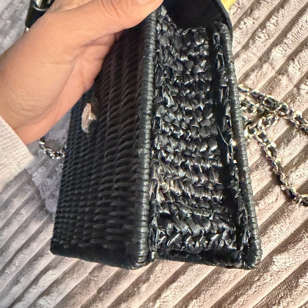 Ted baker Black and Tan Jaylisa rattan Designer Handbag - Picture 5 of 10
